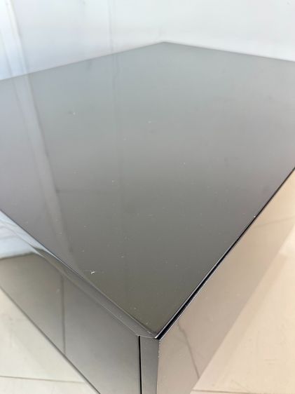 โต๊ะข้าง 1 ลิ้นชัก โครงไม้ MDF ไฮกรอสสีดำ ขาเหล็ก รูปที่ 8