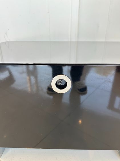 โต๊ะข้าง 1 ลิ้นชัก โครงไม้ MDF ไฮกรอสสีดำ ขาเหล็ก รูปที่ 9