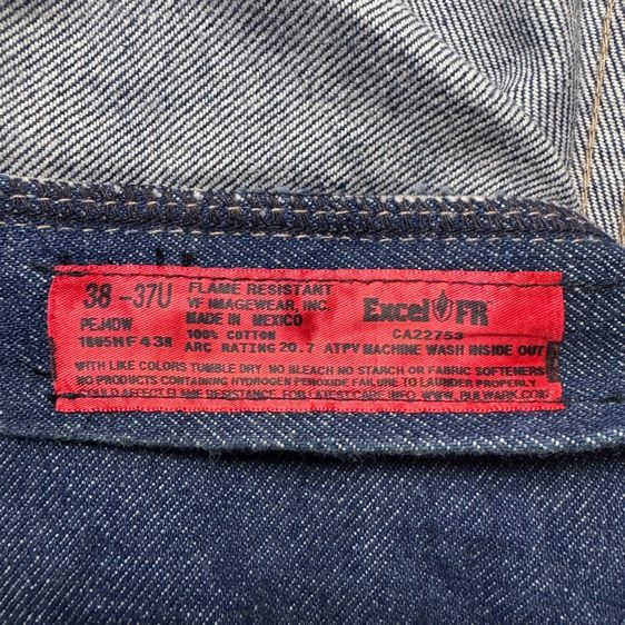กางเกง​ Bulwark FR ผ้าด้าน Workwear made in Mexico Size 38​ รูปที่ 8