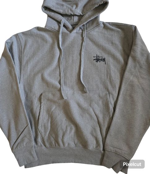 แขนยาว อื่นๆ อื่นๆ เสื้อสเวตเตอร์ฮู้ด Stussy สีเทา งานแฟชั่นเกาหลี 
