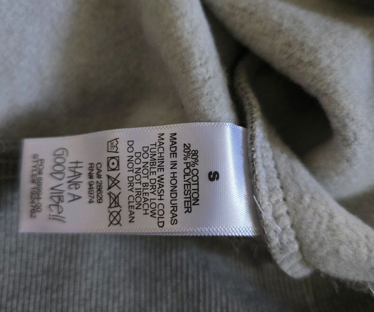 เสื้อสเวตเตอร์ฮู้ด Stussy สีเทา งานแฟชั่นเกาหลี  รูปที่ 4