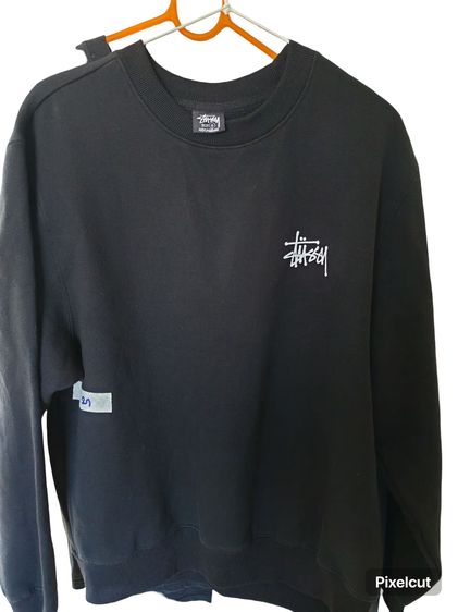 เสื้อสเวตเตอร์ Stussy สีดำ งานแฟชั่นเกาหลี 