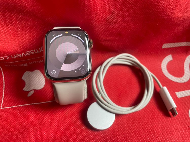 Apple Watch 45mm Series8 Gold Stainless สวยมาก ไม่ลด งดต่อ ราคา ครับ