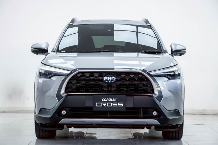 Toyota Corolla Cross 2021 1.8 Hybrid Premium Safety Utility-car ไฮบริด ไม่ติดแก๊ส เกียร์อัตโนมัติ เทา รูปที่ 4