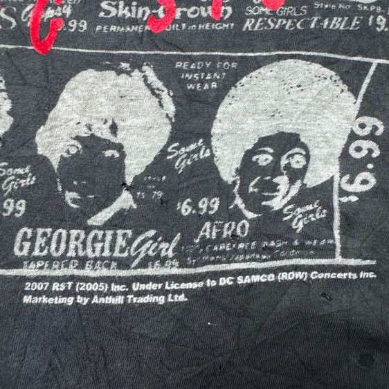 เสื้อยืด Some Girls Rolling Stones งาน 2007 งาน Fashion รูเต็มเป็นงานดิไซด์​ Size L รูปที่ 12
