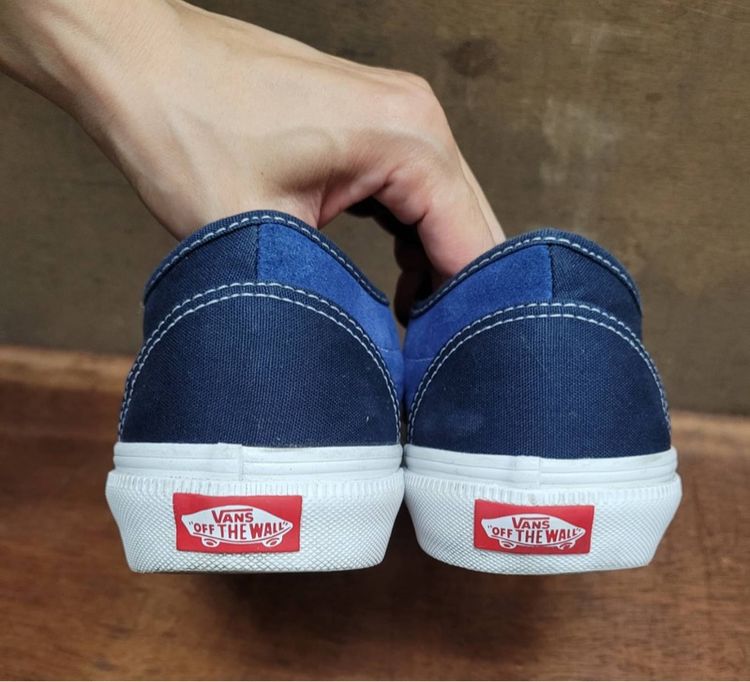ขายรองเท้าVANS สีน้ำเงิน ของแท้ ใส่น้อยมากๆ สภาพสวยๆ พื้นนุ่มใส่สบาย ทนทาน ขนาด7.5us.(40eu)  รูปที่ 5