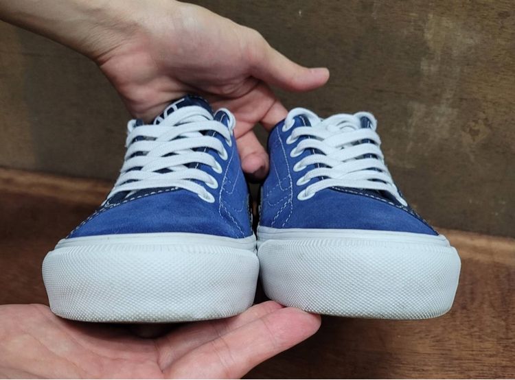 ขายรองเท้าVANS สีน้ำเงิน ของแท้ ใส่น้อยมากๆ สภาพสวยๆ พื้นนุ่มใส่สบาย ทนทาน ขนาด7.5us.(40eu)  รูปที่ 6
