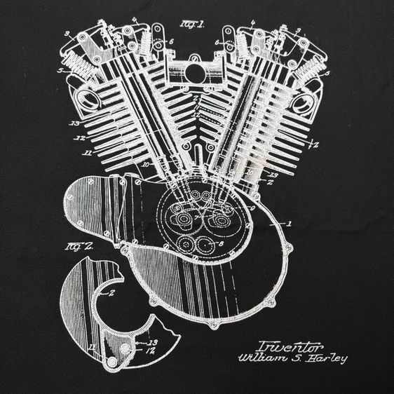เสื้อยืด Inventor Harley Davidson Size 2XL รูปที่ 3
