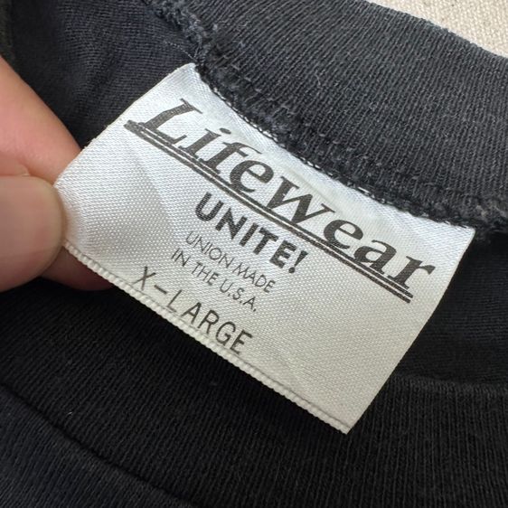 เสื้อยืด 90s Local 164 งานปี 1999 กระเป๋า​หน้า​ Size XL รูปที่ 9