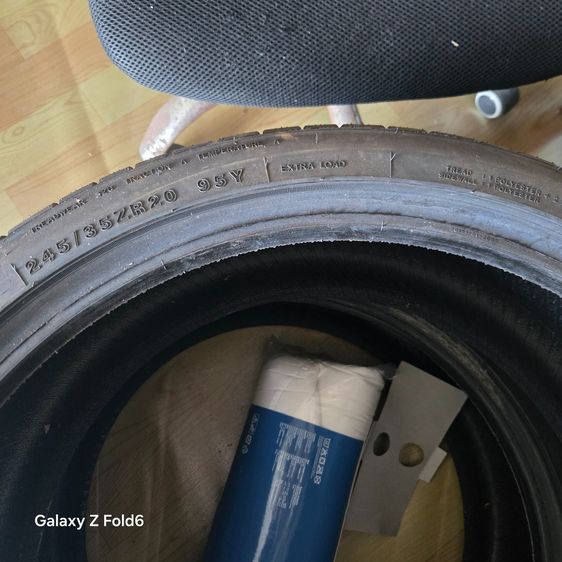 ยาง 245 35R20 MINERVA F205 ราคาเส้น 2900 ปี 2025 สติ้กเกอร์ไม่มี ดอกขนยังอยู่ รูปที่ 3