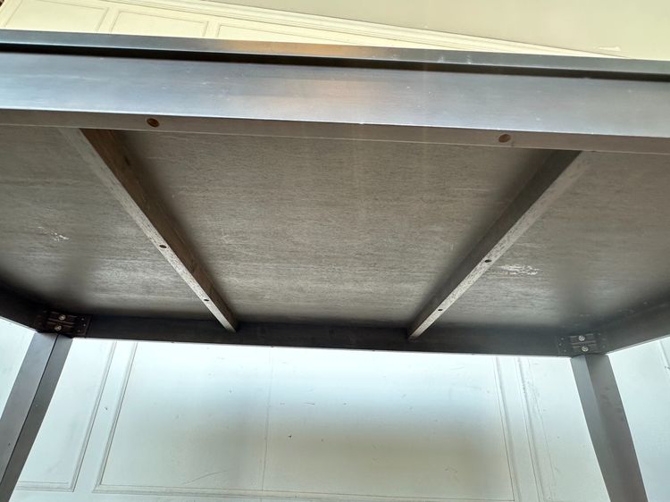 ชุดโต๊ะทานอาหาร 6 ที่นั่ง ท็อป และโครงขาไม้จริง พร้อมเก้าอี้  รูปที่ 8