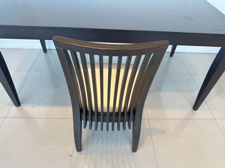 ชุดโต๊ะทานอาหาร 6 ที่นั่ง ท็อป และโครงขาไม้จริง พร้อมเก้าอี้  รูปที่ 16