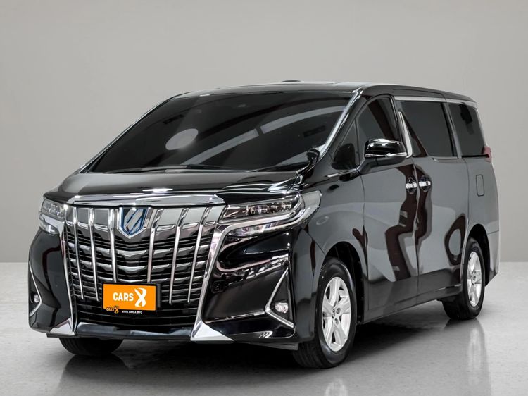 Toyota Alphard 2022 2.5 HV X 4WD Sedan ไฮบริด ไม่ติดแก๊ส เกียร์อัตโนมัติ ดำ