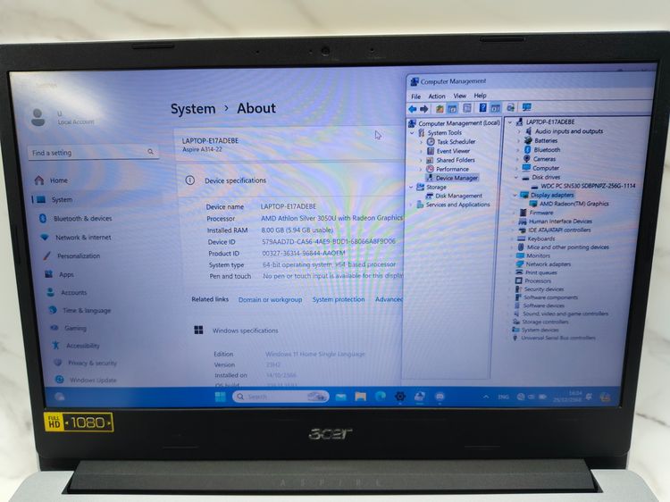 ขาย โน็ตบุ็ค Acer Aspire A314-22 มือสอง  รูปที่ 9