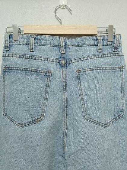 กางเกงยีนส์ทรงบอยมือสองผู้หญิง🎀ไซส์ M  28W×40L สะโพก36 💢สวยสภาพดี รับประกันไม่มีปะขาดชุนตรงปก✅ รูปที่ 4