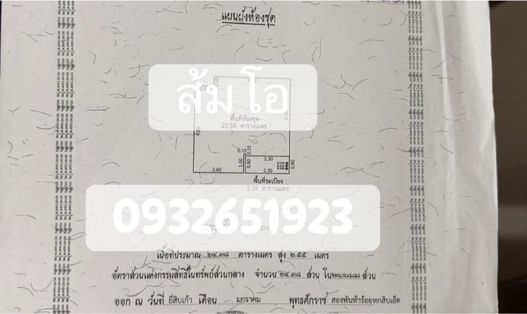 ตกแต่งครบ Land and Houses 2020 ไม่อนุญาต ใช่ ขายคอนโดพลัมเซ็นทรัล สเตชั่น เฟส 2