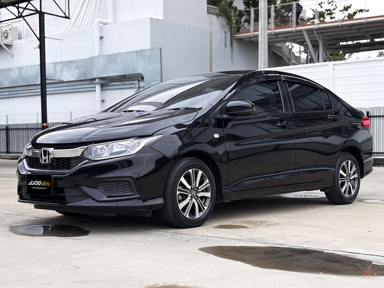 Honda City 2017 1.5 V Sedan เบนซิน ไม่ติดแก๊ส เกียร์อัตโนมัติ ดำ