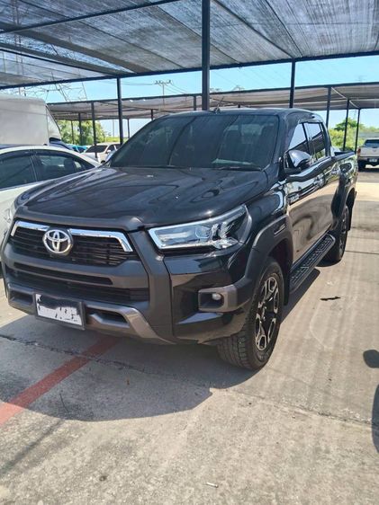 Toyota Hilux Revo 2022 Double Cab 2.4 Entry Prerunner Pickup ดีเซล ไม่ติดแก๊ส เกียร์อัตโนมัติ ดำ รูปที่ 4