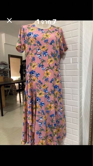 เดรสยาวชายระบาย xl