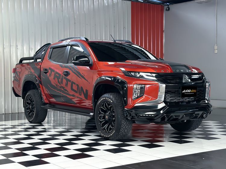 Mitsubishi Triton 2023 2.4 GLS Plus Pickup ดีเซล ไม่ติดแก๊ส เกียร์ธรรมดา ส้ม รูปที่ 3