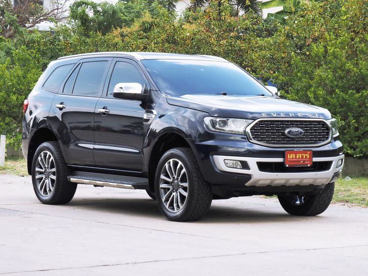 Ford Everest 2021 2.0 Titanium Plus 4WD Utility-car ดีเซล ไม่ติดแก๊ส เกียร์อัตโนมัติ น้ำเงิน รูปที่ 3