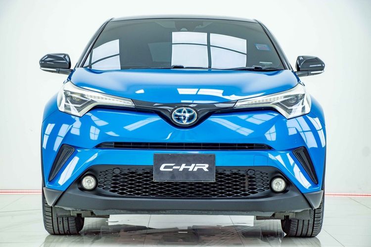 Toyota C-HR 2018 1.8 Hybrid Hi Utility-car ไฮบริด ไม่ติดแก๊ส เกียร์อัตโนมัติ น้ำเงิน รูปที่ 4