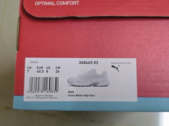 รองเท้า Puma แท้ รุ่น Axis (368465 02) สีขาว รูปที่ 7