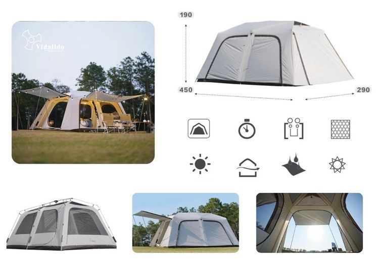 ขาย เต็นท์ Vidalido Vicore  สีขาว  pearl white รูปที่ 4