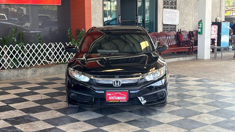 Honda Civic 2017 1.8 EL i-VTEC Sedan เบนซิน ไม่ติดแก๊ส เกียร์อัตโนมัติ ดำ รูปที่ 2