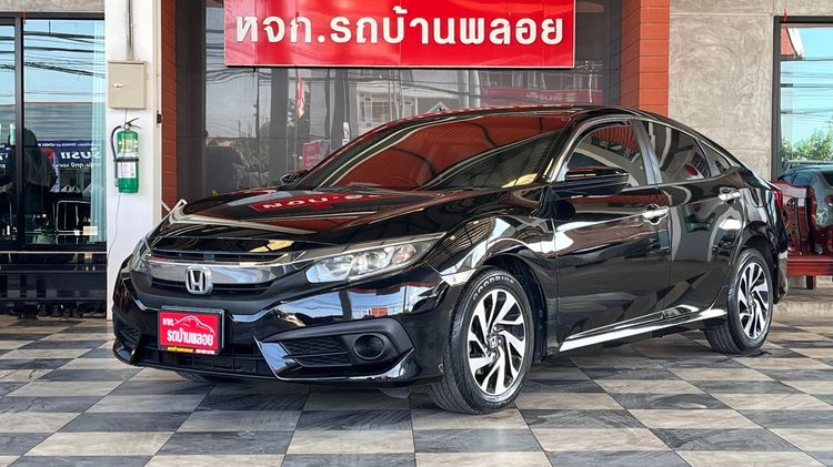 Honda Civic 2017 1.8 EL i-VTEC Sedan เบนซิน ไม่ติดแก๊ส เกียร์อัตโนมัติ ดำ
