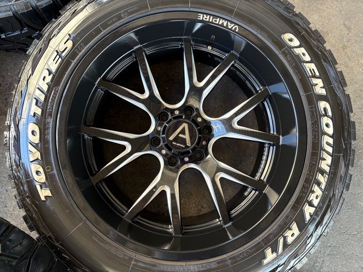 ล้อแม็กขอบ20 ก้านY 6รู139 กว้าง10 ออฟ-24 มีรอยตามการใช้งาน พร้อมยางTOYO275-55-20 ปี23 ปีแท้  รูปที่ 3