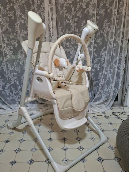 Royal Smart Swing High Chair 2in1 ตัวเดียวจบ เปลไกวอัตโนมัติ และ เก้าอี้ทานข้าว
ผู้ช่วยคุณแม่ยุคใหม่ ดูแลลูกน้อยตั้งแต่แรกเกิด รูปที่ 2