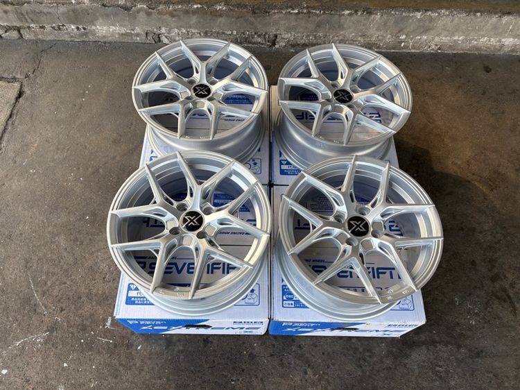 15" ล้อแม็กมือ1 ขอบ15 FX15 4รู100 กว้าง7 ออฟ35 สีบรอน ล้อเบา FLOW FORMING งานSEVENFIFTH งานสวยมากๆ