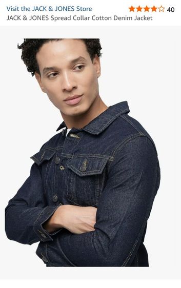 แจ็กเก็ตยีนส์ JACK JONES🧥🇮🇹เข้มกิ้กก รูปที่ 18