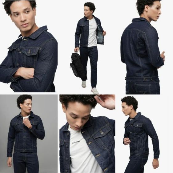 แจ็กเก็ตยีนส์ JACK JONES🧥🇮🇹เข้มกิ้กก รูปที่ 2