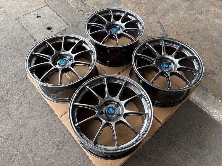 ล้อแม็กมือ1 ขอบ18 TC105X 5รู114 กว้าง8.5 ออฟ35 สีไฮเปอร์แบล็ค ล้อเบา FLOW FORMING งานJP งานสวยมากๆ รูปที่ 2