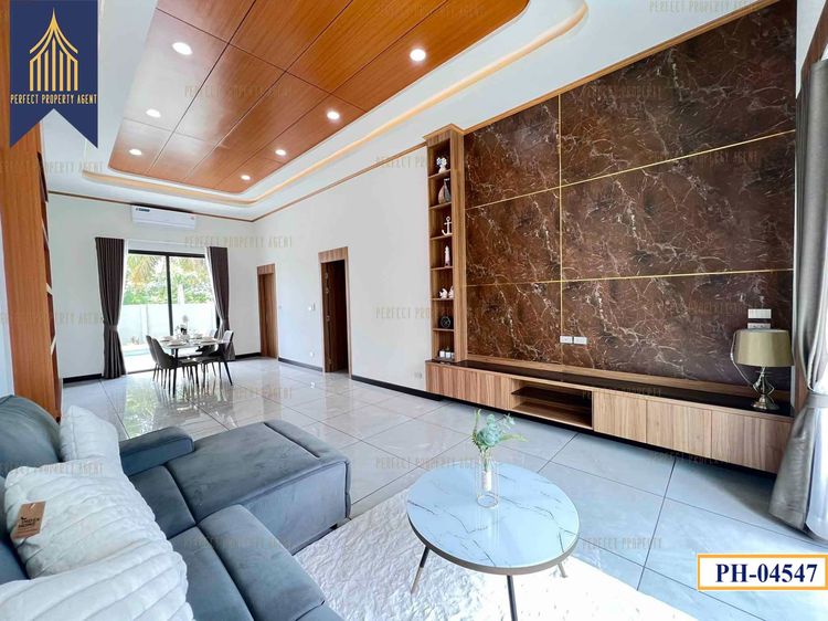 ตกแต่งครบ ขายบ้านเดี่ยวสร้างใหม่ 120 วา พูลวิลล่า พัทยา ใกล้อ่างเก็บน้ำมาบประชัน ทำเลดี เงียบสงบ รูปที่ 2