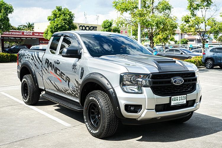 Ford Ranger 2023 2.0 Hi-Rider XL+ Pickup ดีเซล ไม่ติดแก๊ส เกียร์ธรรมดา เทา รูปที่ 3