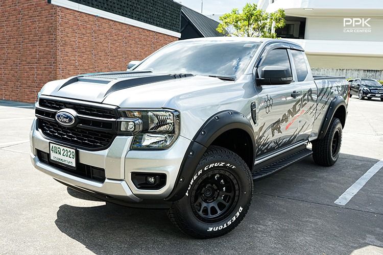 Ford Ranger 2023 2.0 Hi-Rider XL+ Pickup ดีเซล ไม่ติดแก๊ส เกียร์ธรรมดา เทา