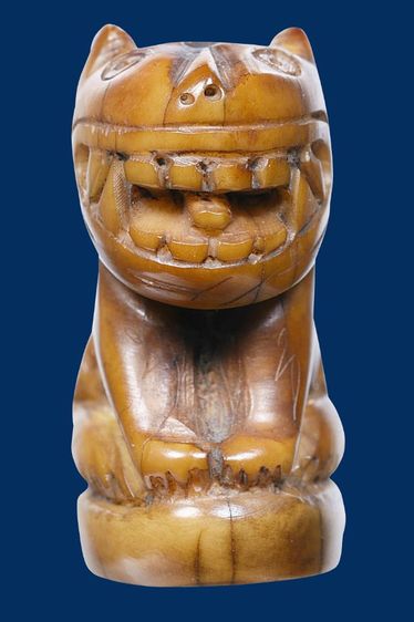 เครื่องรางเสือหลวงพ่อปาน วัดคลองด่าน ขนาดความกว้าง 1.2 เซ็นติเมตร ความยาว 1.5 เซ็นติเมตร รูปที่ 2