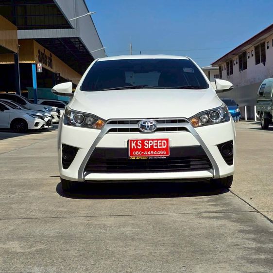 Toyota Yaris 2016 1.2 G Sedan เบนซิน ไม่ติดแก๊ส เกียร์อัตโนมัติ ขาว รูปที่ 3