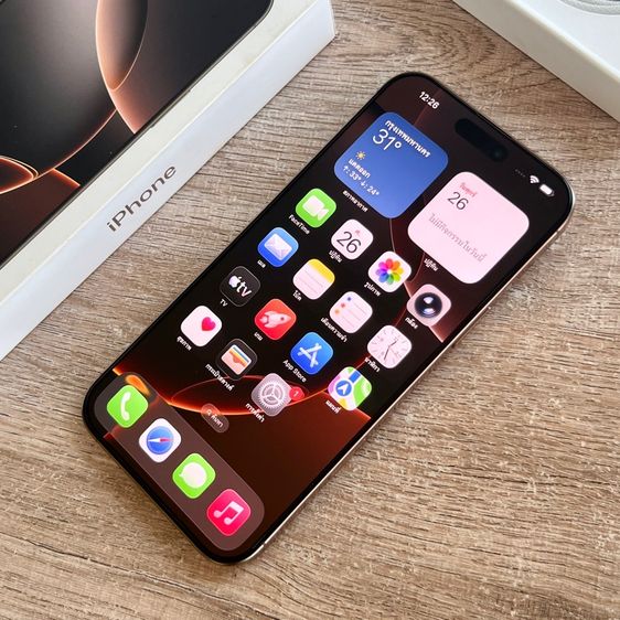 ขายเทิร์น iPhone 16 Pro Max 256 สีทะเลทราย แบต 95 ประกัน มีค.69 สวยกริ๊บ ไร้ตำหนิ เดิมๆ ครบกล่อง รูปที่ 3