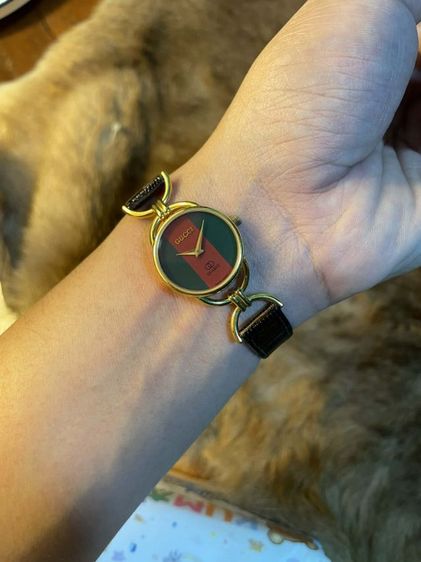 นาฬิกาGucci 6000L ของแท้💯 เรือนทอง18KGP ขนาดหน้าปัด25mm.(รวมเม็ดมะยม) เครื่องเดิมๆสายเดิมๆ ไม่เคยเปลี่ยนอะไหร่เดิมๆทุกอย่าง ปล่อยราคาถูกๆ รูปที่ 7