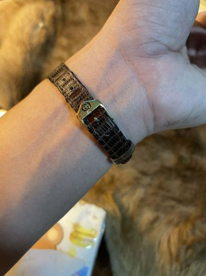 นาฬิกาGucci 6000L ของแท้💯 เรือนทอง18KGP ขนาดหน้าปัด25mm.(รวมเม็ดมะยม) เครื่องเดิมๆสายเดิมๆ ไม่เคยเปลี่ยนอะไหร่เดิมๆทุกอย่าง ปล่อยราคาถูกๆ รูปที่ 9