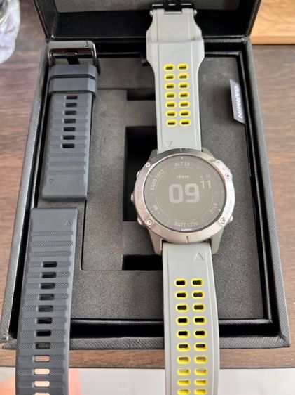 ดำ ไทเทเนียม GARMIN FENIX 6 SAPPHIRE 