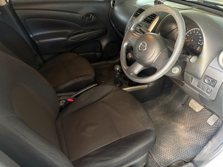 Nissan Almera 2013 1.2 E Sedan เบนซิน ไม่ติดแก๊ส เกียร์อัตโนมัติ ขาว รูปที่ 2