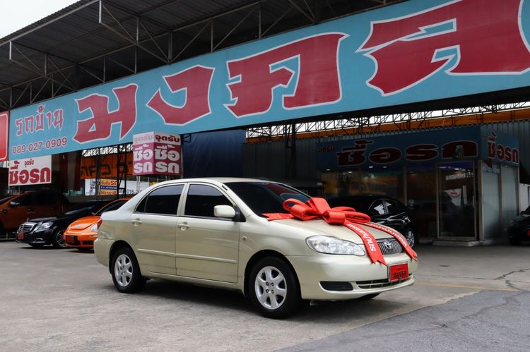 Toyota Altis 2006 1.6 E Sedan เบนซิน ไม่ติดแก๊ส เกียร์อัตโนมัติ บรอนซ์ทอง