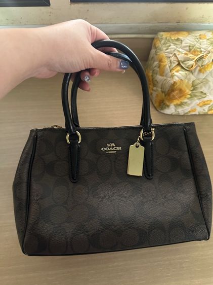 หญิง น้ำตาล หนังแท้ coach สภาพดี เเต่สายยาวหาย