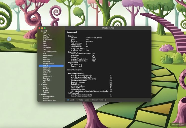 MacBook Pro 15-inch,2019 Four Thunderbolt 3 ports Intel Core i7 Ram16GB SSD256GB SpaceGray รูปที่ 14