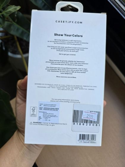 เคส Casetify 17Pro Max ของใหม่ยังไม่แกะ เคสใส ขอบดำ mag safe รูปที่ 5